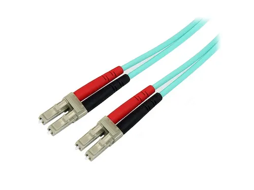 10 Gb Aqua multimode 50/125 duplex LSZH glasvezelpatchkabel 2 Meter