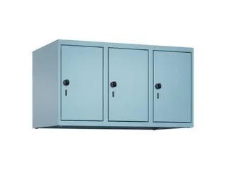 opzetkast,v. locker,3vak.,vak B 300mm,HxBxD 500x900x500mm,draaigrendel - 2