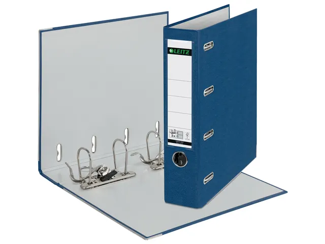 Classeur Leitz 1012 75mm Pp Bancaire 2 Méc. Bleu