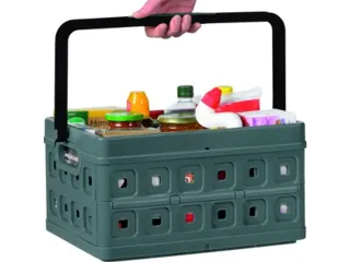 #*Square vouwkrat met extra handgreep 24L zwart/anthr44 x 31,5 x 21 cm - 4