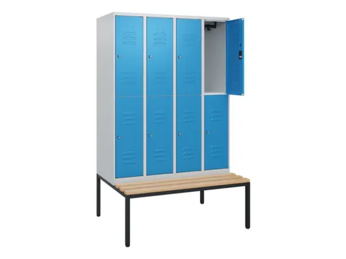 Dubbeldekse dekenkist,HxBxD 1950x1200x815mm,4x2vak.,vak B 300mm