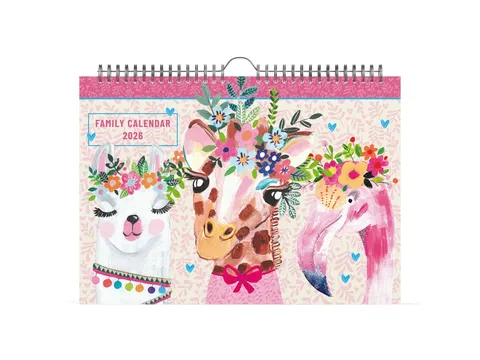 Calendrier familial 2026 Lannoo 310x220 Paper Salad 7 jours/1 page