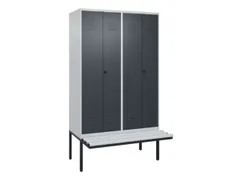 locker voor scheiding van kleding,HxBxD 2120x1200x815mm,4vak