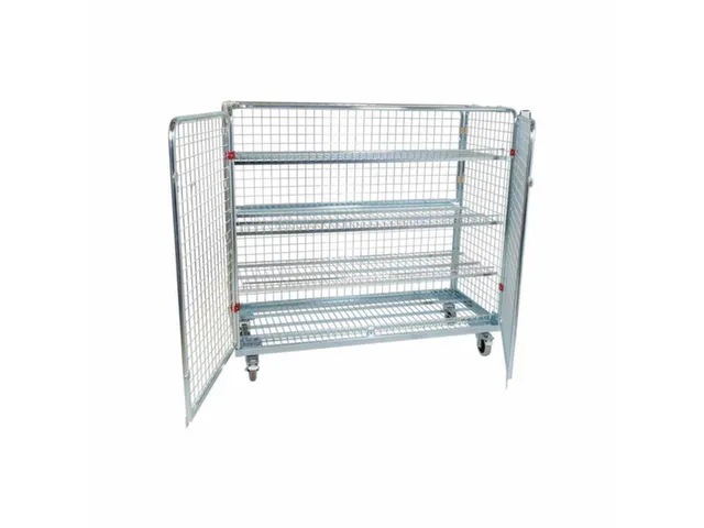 rolcontainer,draagverm. 500kg,HxLxB 1400x620x1500mm,nuttige H 1190mm