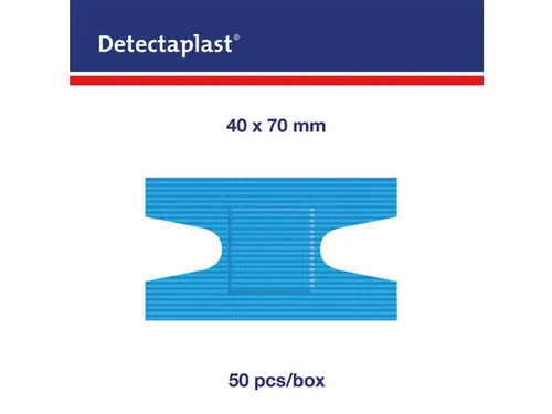 Detectaplast 8046 kneukelpleister waterafstotend elastisch blauw 50 st