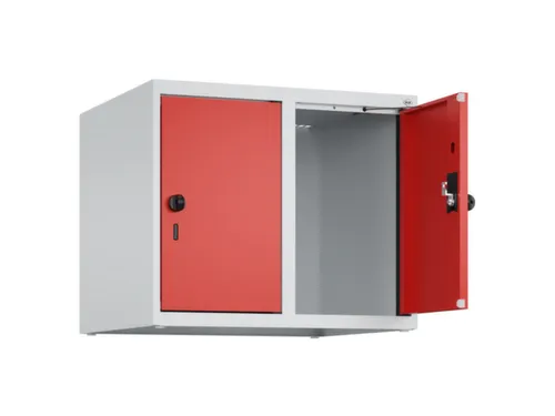 opzetkast,v. locker,2vak.,vak B 300mm,HxBxD 500x600x500mm,draaigrendel