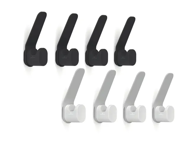 Kapstokhaken DURASTORE aluminium grijs set van 4