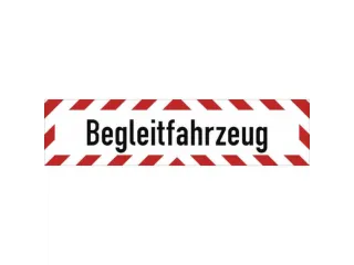 aanwijzingsbord,Ondersteunend voertuig,folie,rood/wit/zwart - 1