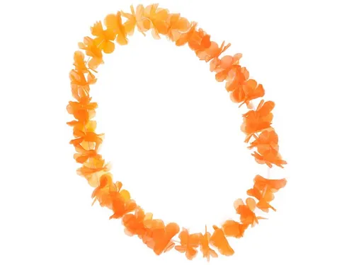 Oranje hawaiikrans