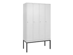 locker,HxBxD 2120x1200x500mm,4vak,vak B 300mm,cil.-slot,voetonderstel