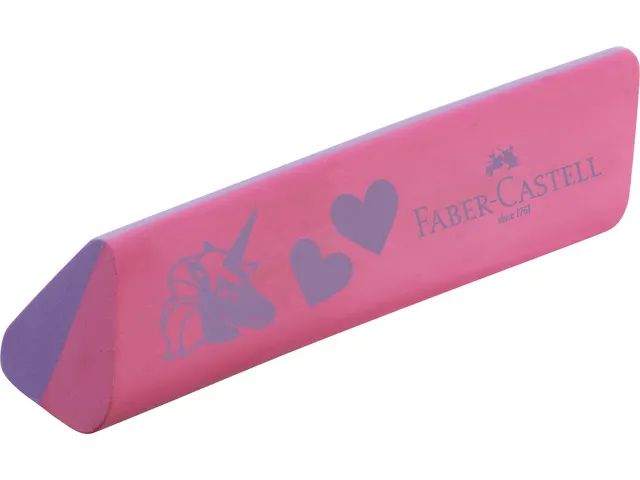 Gum Faber-Castell Unicorn roze stof- en PVC vrij