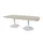 Linesto vergadertafel 240x120 deens ovaal lichtgrijs 25mm alu