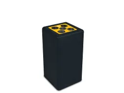 Circulaire Bekerbak BrickBin Cups 65 Liter Zwart Geel