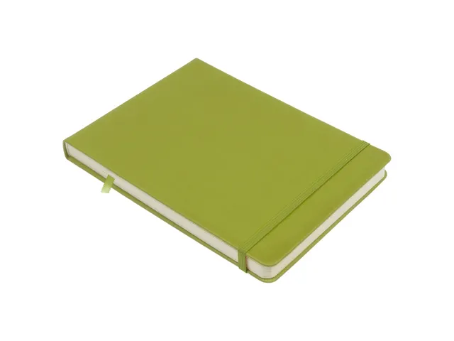 Schetsboek Kangaro A5 landscape lime green PU HC 80 vel 140gr roomwit
