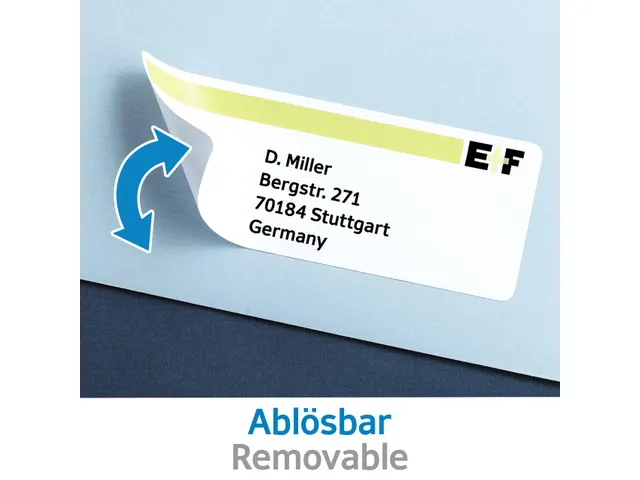 HERMA 10016 Verwijderbaar Adresetiket A4 99,1x38,1mm Wit 350 stuks
