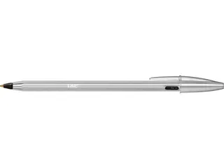 balpen Cristal Re-new, zilveren lichaam zwarte inkt - 3