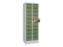 Postsorteerkast 1850x630x500mm 2x10 Vakken Ral7035 Front Ral6011