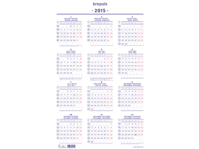 Calendrier annuel, 2026