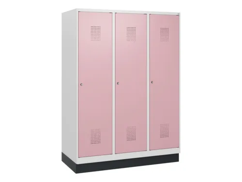 schoollocker,HxBxD 1630x1200x500mm,3vak,vak B 400mm,cil.-slot,sokkel