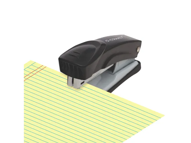 Q-connect Nietmachine Metaal Half Strip 25vel Zwart