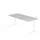 In hoogte verstelbaar bureau,HxBxD 680-850x1800x800mm,blad grijs
