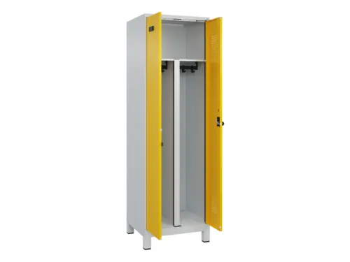PBM-locker,HxBxD 1950x600x500mm,2vak,vak B 300mm,draaigrendel
