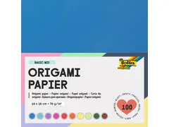 Origami papier Folia 70gr 10x10cm 100 vel assorti kleuren