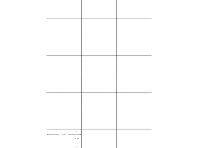 Etiketten 70x37mm wit 100 Vel A4, 2400 stuks