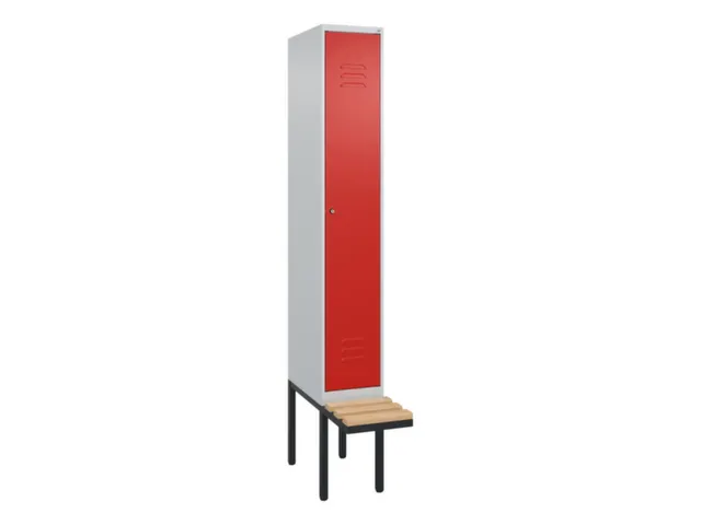 locker met bank,HxBxD 2120x300x815mm,1vak,vak B 300mm,cil.-slot