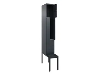 Z-garderobekast,HxBxD 2120x300x815mm,2vak,vak B 300mm,cil.-slot - 2