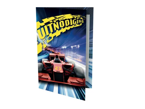 Uitnodigingen Race auto