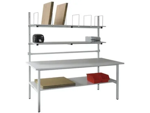 complete paktafel,HxBxD 850x1600x900mm,blad lichtgrijs