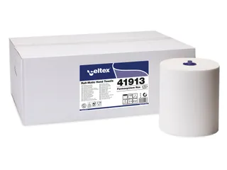 Handdoekrol Celtex MM Formatic 2-laags wit 130 meter doos a 6 rol - 1