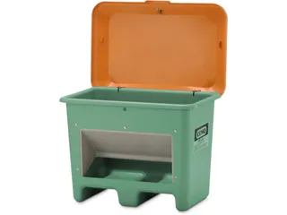 strooigoedbak,200l,HxBxD 690x890x600mm,GVK,groen,deksel oranje - 5