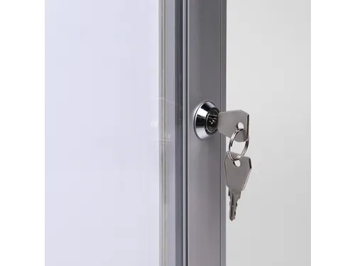 Vitrinebord Quantore luxe 4x A4 zilver