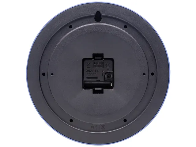 Horloge murale NeXtime 'Apollo' Ø30cm plastique bleu
