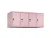 opzetkast,v. locker,4vak.,vak B 300mm,HxBxD 500x1200x500mm