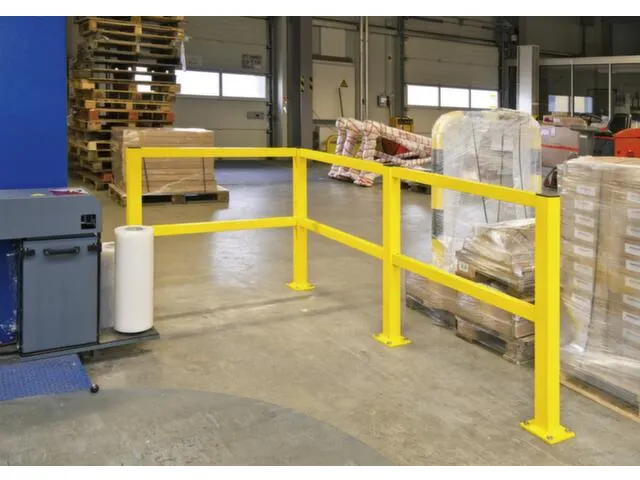 aanrijdbeschermingsplank,middenpaal,v. buiten,HxBxD 1000x70x70mm,staal