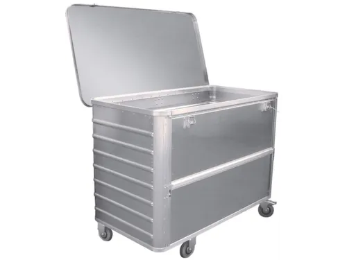 Bakwagens Aluminium Met Deksel En Cilinderslot 300kg