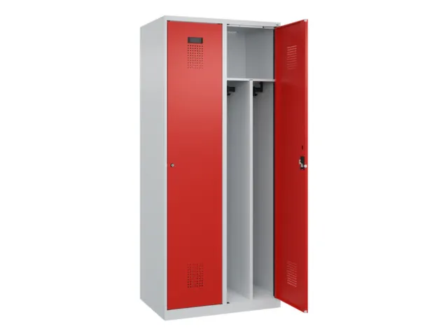 locker voor scheiding van kleding,HxBxD 1850x800x500mm,2vak