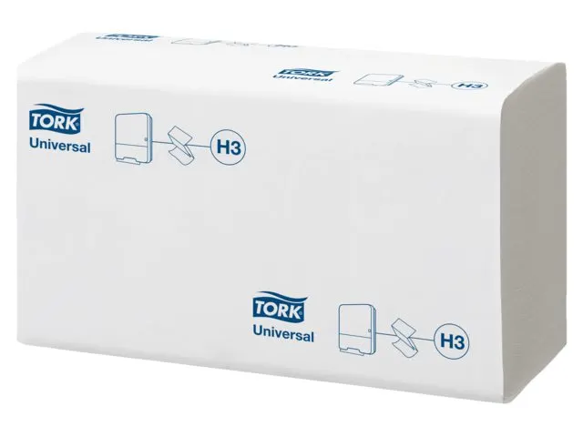 Handdoek Tork Zigzag 1-laags Universal Wit 290158 15x266 Stuks