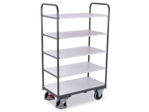 Esd-etagewagen 5 Etages 250kg 850x500mm 1530x910x500mm