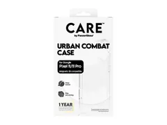 PanzerGlass CARE by Urban Combat Case Transparent w. White Qi Go