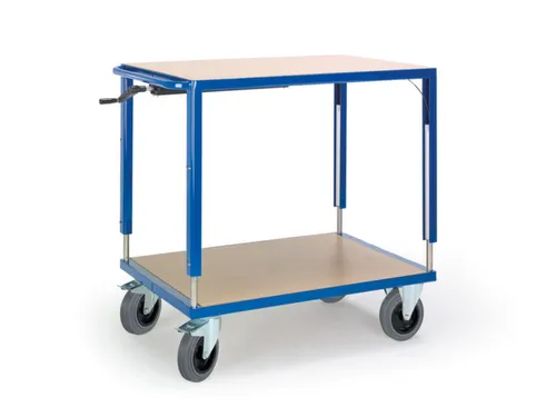 etagewagen,draagverm. 400kg,2xhouten plaat,laadvl. LxB 1090x700mm