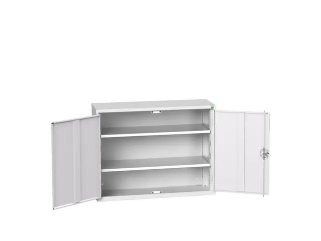 wandkast 800x1050x350mm 2xStalen bodem sokkel Ral 7035 front Ral 7035