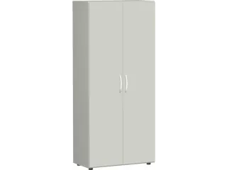 Draaideurkast Hxbxd 1810x800x420mm 4 Legborden/5 Oh Lichtgrijs - 2