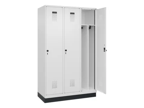 locker voor scheiding van kleding,HxBxD 1950x1200x500mm,3vak