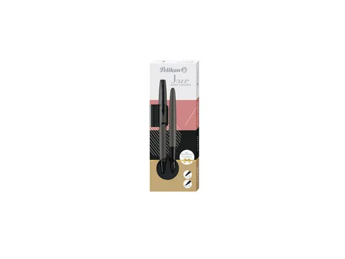 Schrijfset Pelikan Jazz Noble Elegance K36+P36 metaal stone