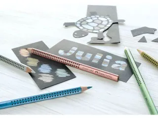 Kleurpotlood Faber-Castell Jumbo GRIP 82 zilver - 5