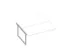 table de rallonge,p. bureau Bench,HxlxP 730x1600x1600mm,panneau blanc